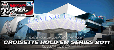 Cannes Croisette Holdem Series qualification sur BarrierePoker.fr