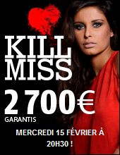 Freeroll Kill Miss - Miss France 2010 Malika Mnard Bounty sur Pmu poker