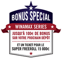 Code Bonus WSERIES3 - 50 % sur le prochain dpt + 1 ticket pour le freeroll Winamax Series