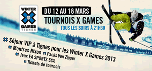 Tournois Winter X Games Tignes tous les soirs sur Winamax